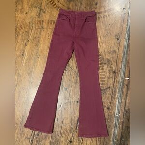 MOTHER high-waisted weekender skim play date, size 26